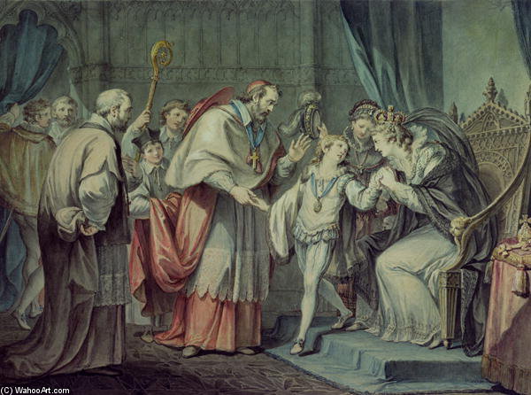 Richard, Duke Of York, Taking Leave Of His Mother, Elizabeth Woodville, In The Sanctuary, Westminster — ジョヴァンニ・バッティスタ・チプリアーニ