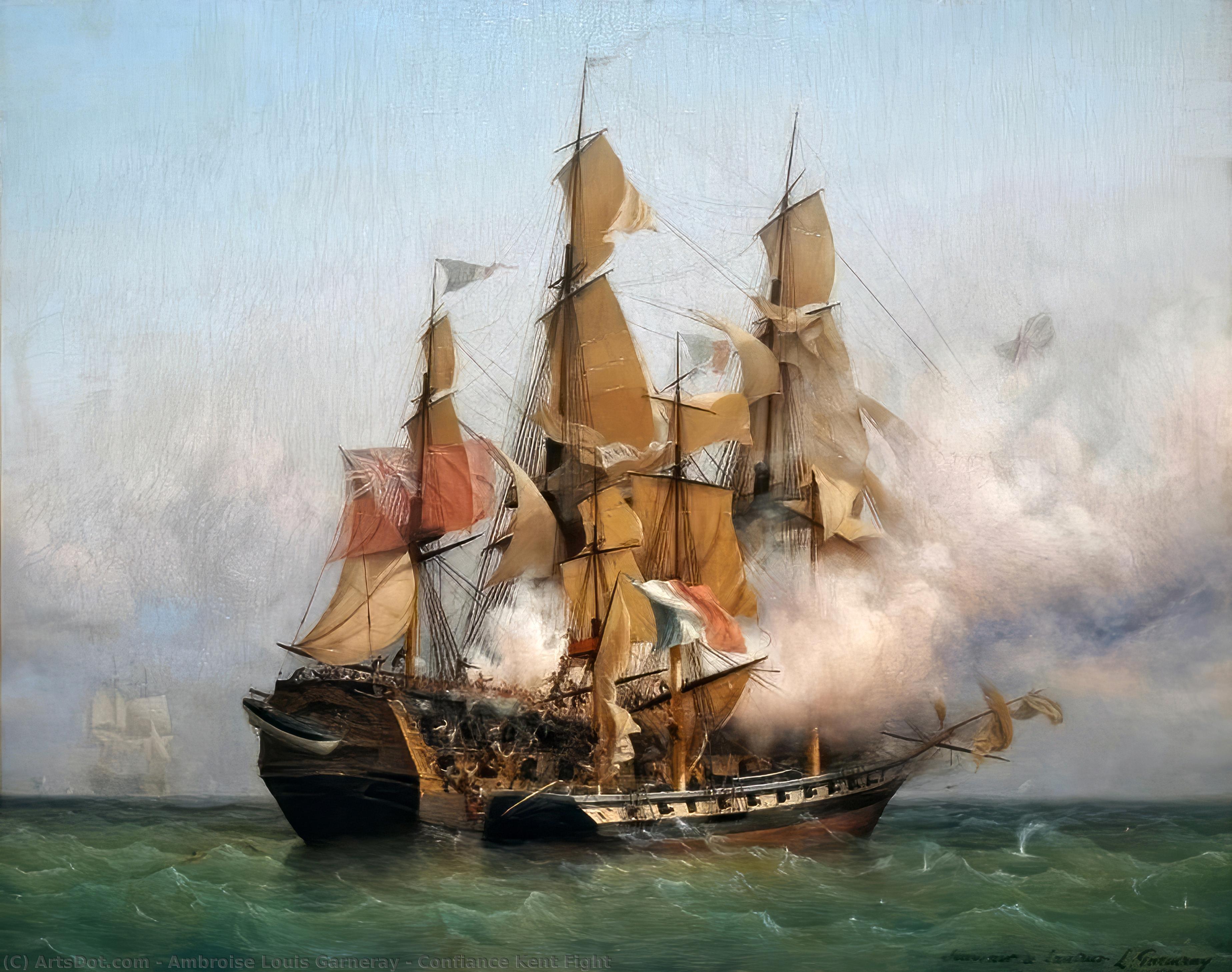 Confiance Kent Fight — Ambroise Louis Garneray