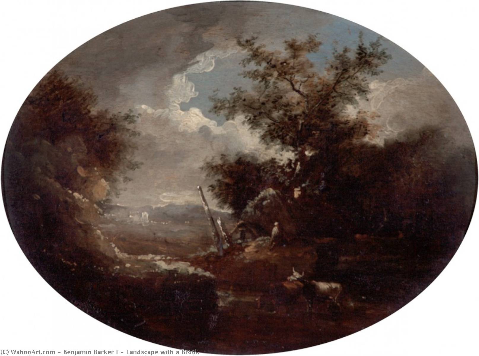 Landscape With A Brook — Benjamin Barker I