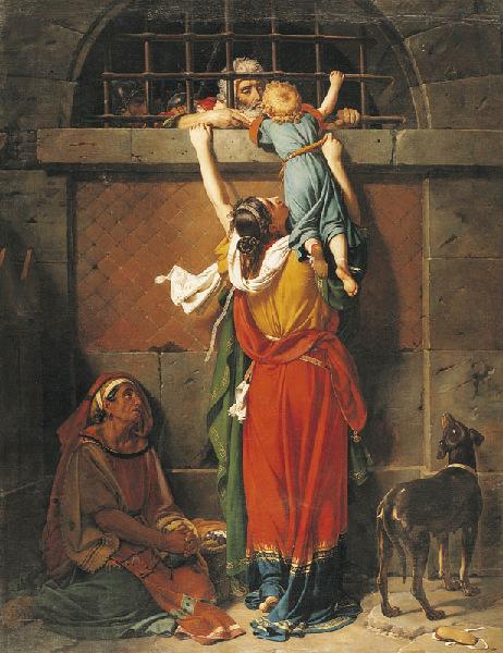 Les Adieux Du Consul Boetius À Sa Famille — Victor Schnetz