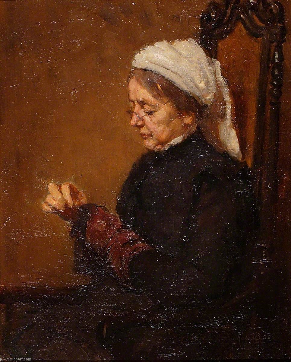 Mrs Mead, Darning Socks — Rose Mead