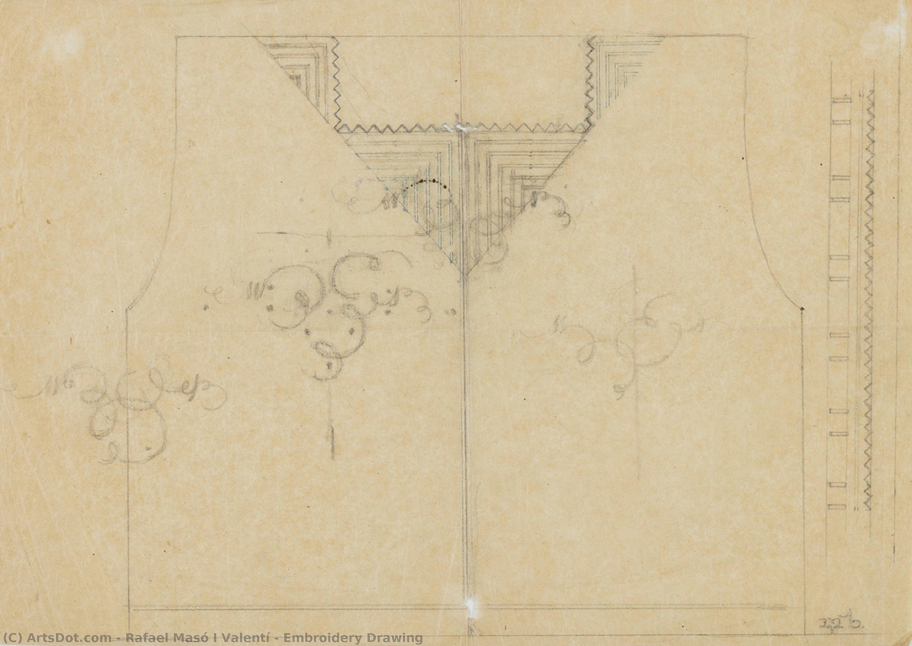 Embroidery Drawing — Rafael Masó I Valentí