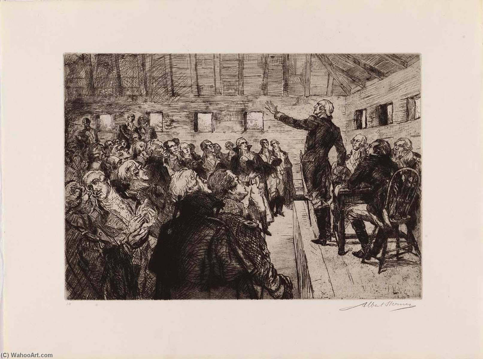 Washington Prevents A Military Dictatorship (from The Portfolio The Bicentennial Pageant Of George Washington ) — Albert Edward Sterner