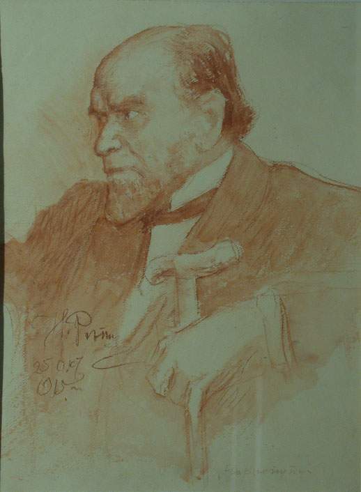 Portrait Of Academician A. F. Koni — Ilya Yefimovich Repin