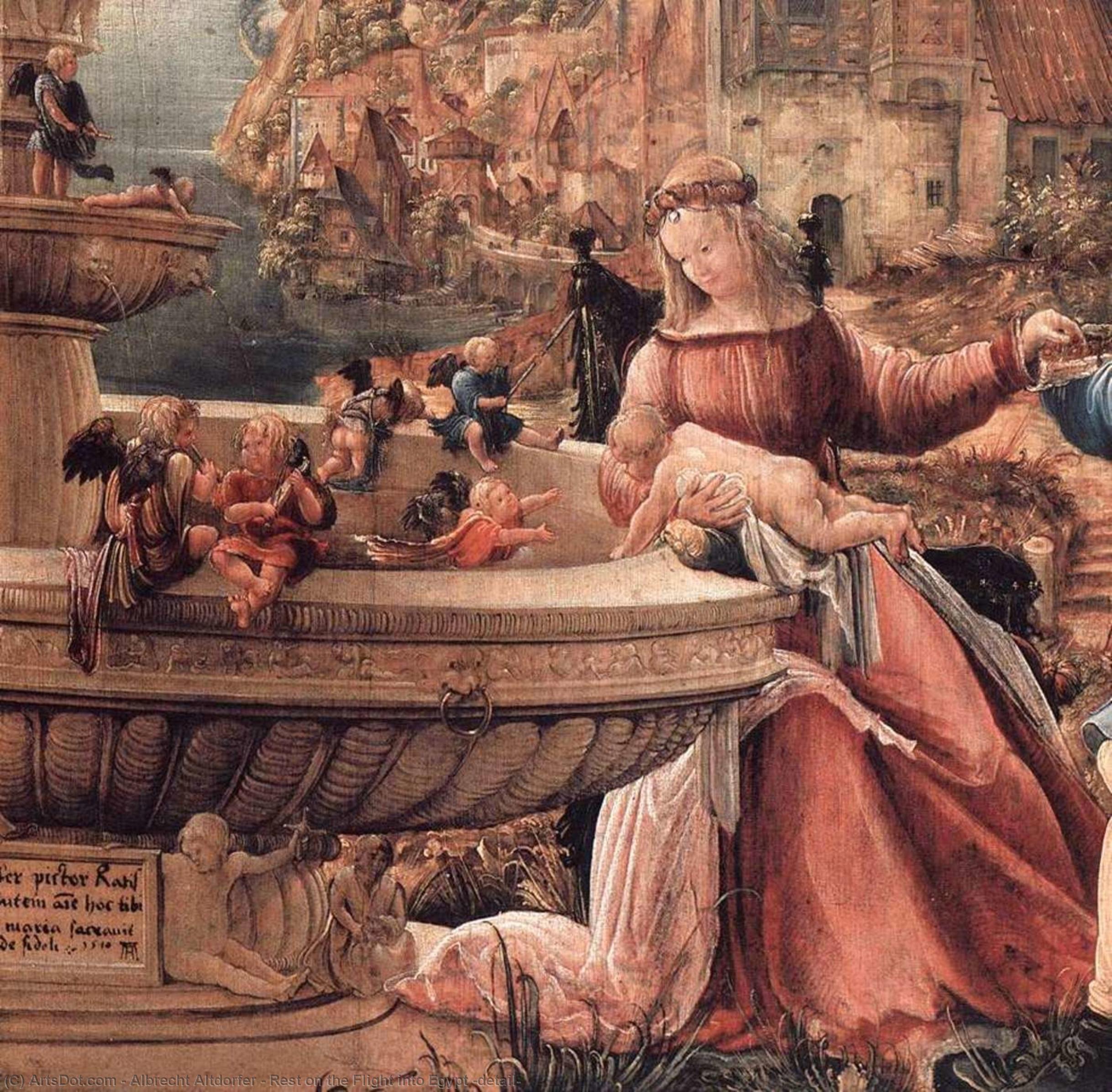 Rest On The Flight Into Egypt (detail) — Albrecht Altldorfer
