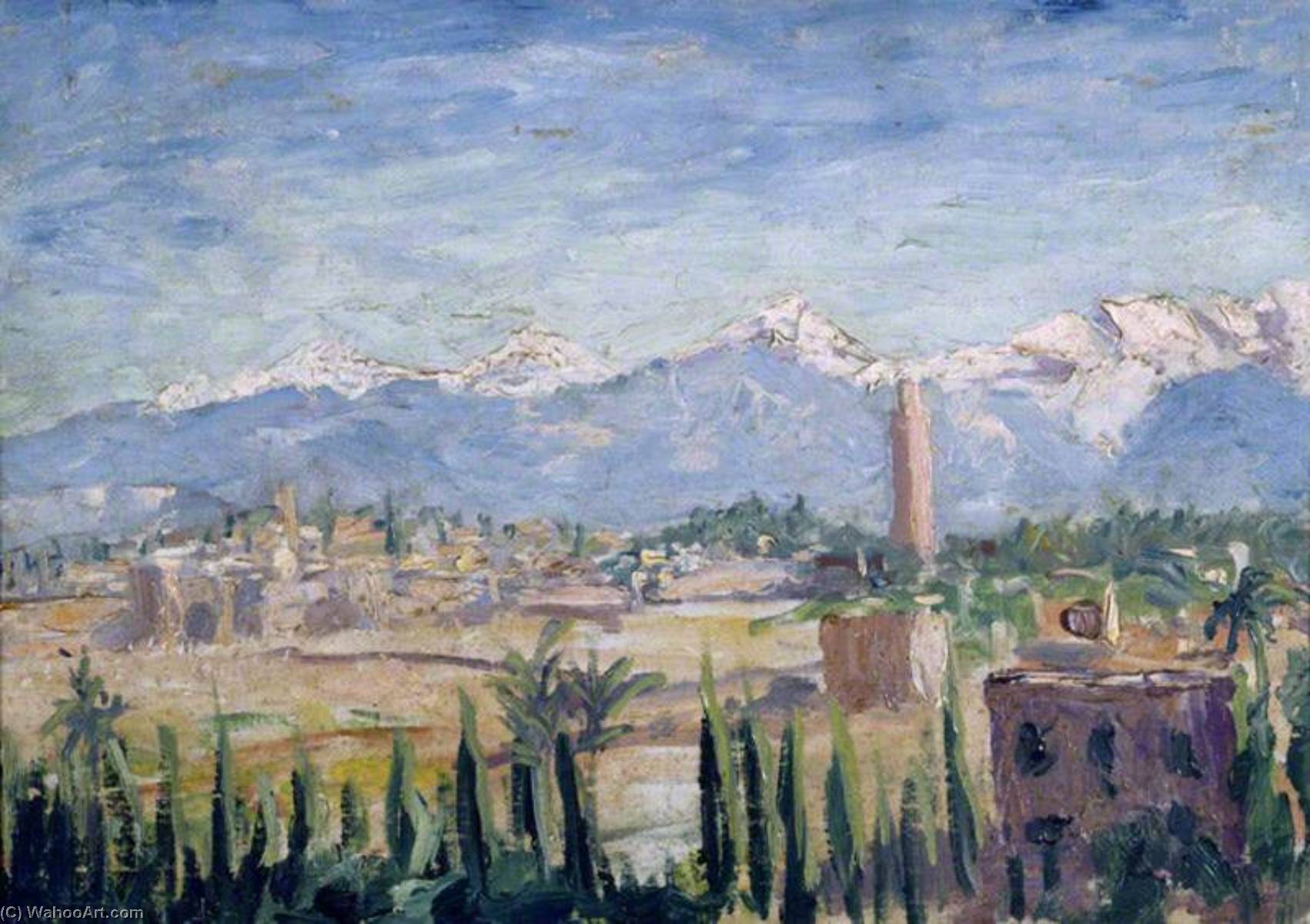 A View Of Marrakech And The Atlas Mountains (i) — Winston Spencer Churchill