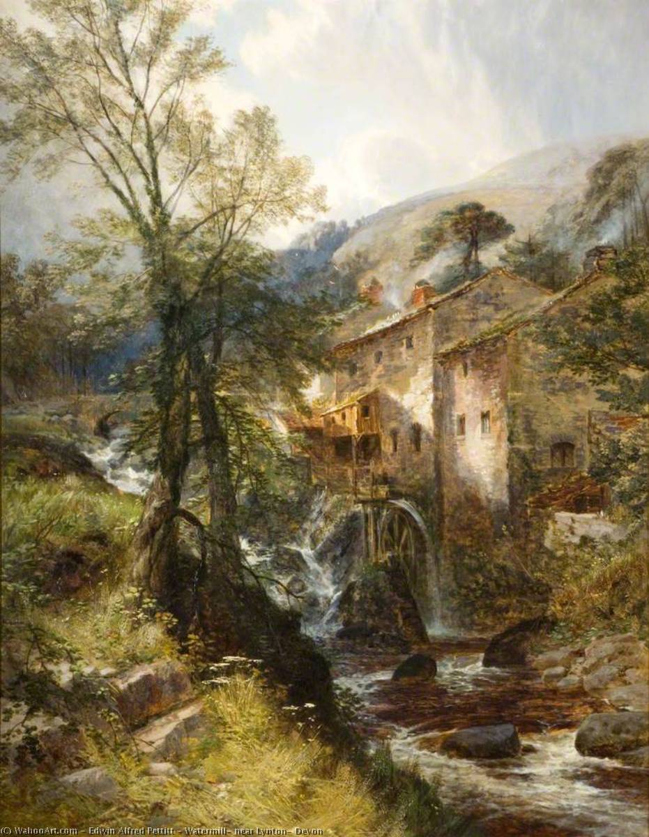 Watermill, Near Lynton, Devon — Edwin Alfred Pettitt