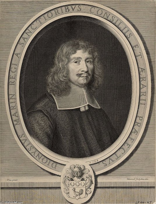 Portrait Of Denis Marin — Robert Nanteuil