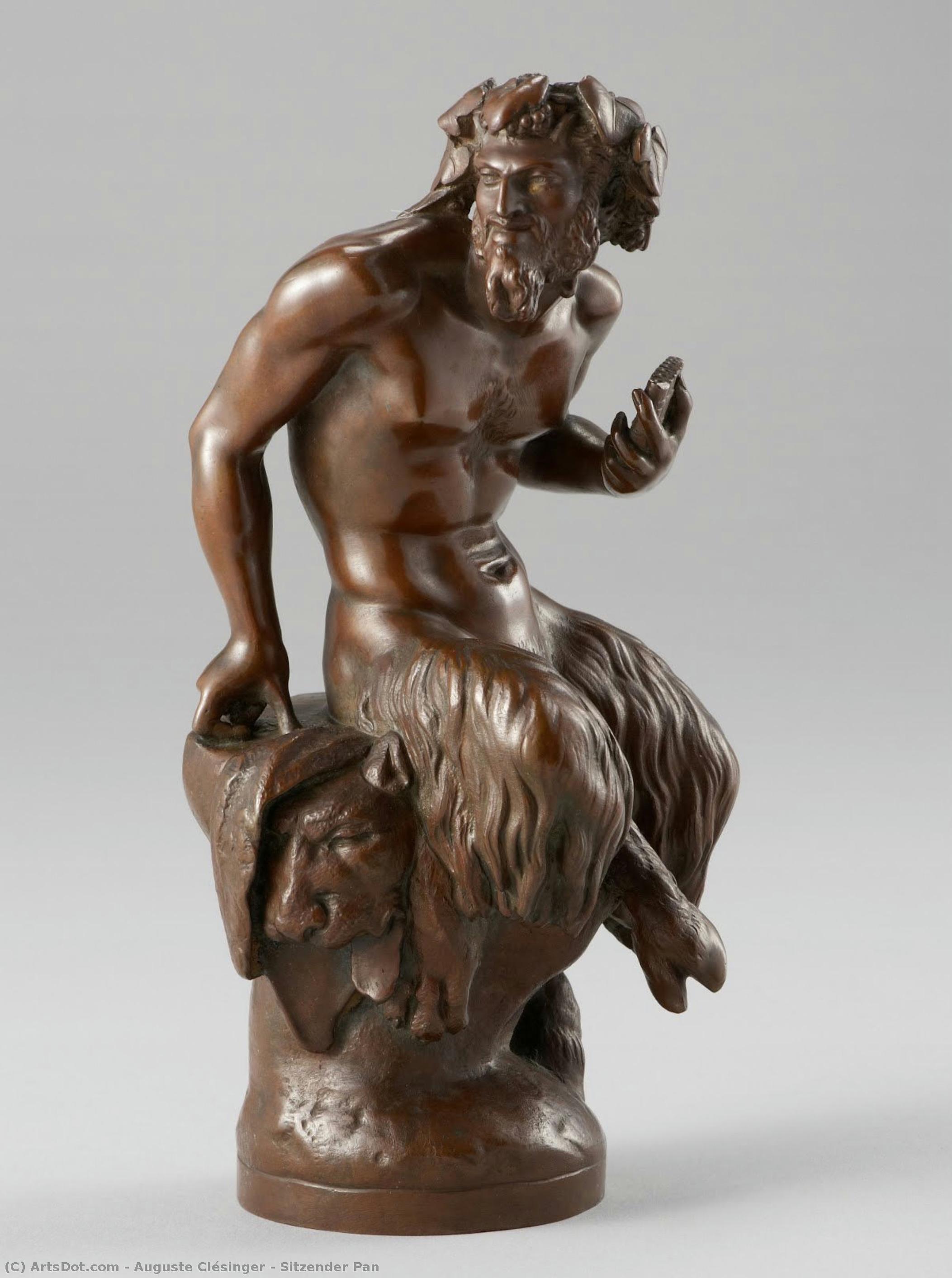 Sitzender Pan — Auguste Clésinger