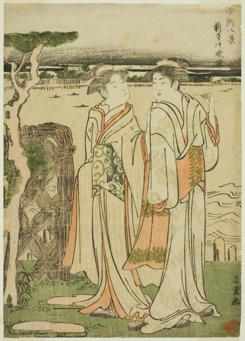 ミイ寺の鐘よけ — 葛飾北斎 (katsushika Hokusai)