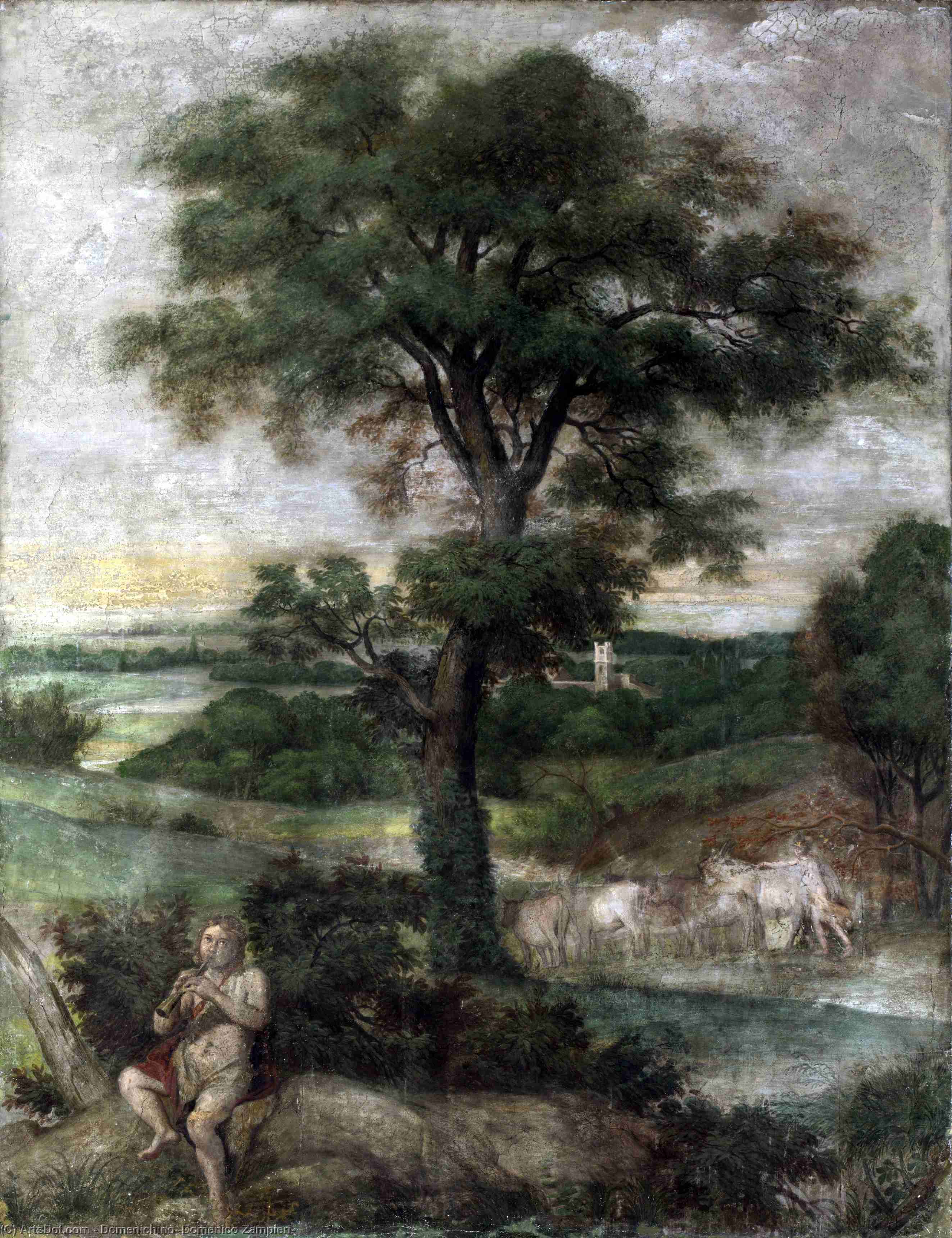 Mercury Stealing The Herds Of Admetus — Domenichino