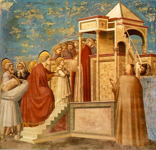 Scrovegni - [08] - Presentación De La Virgen En El Templo — Giotto Di Bondone
