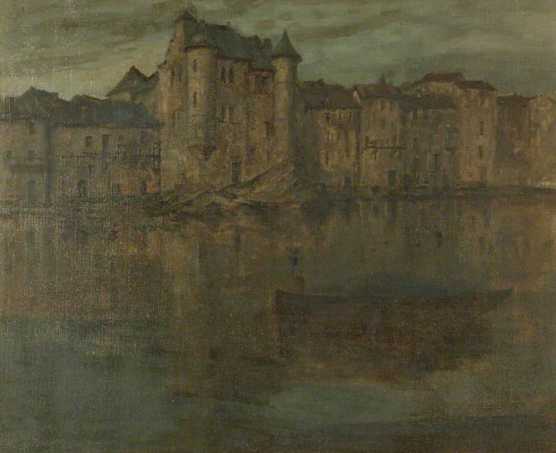 Old Houses At Espalion — Isobelle Ann Dods Withers