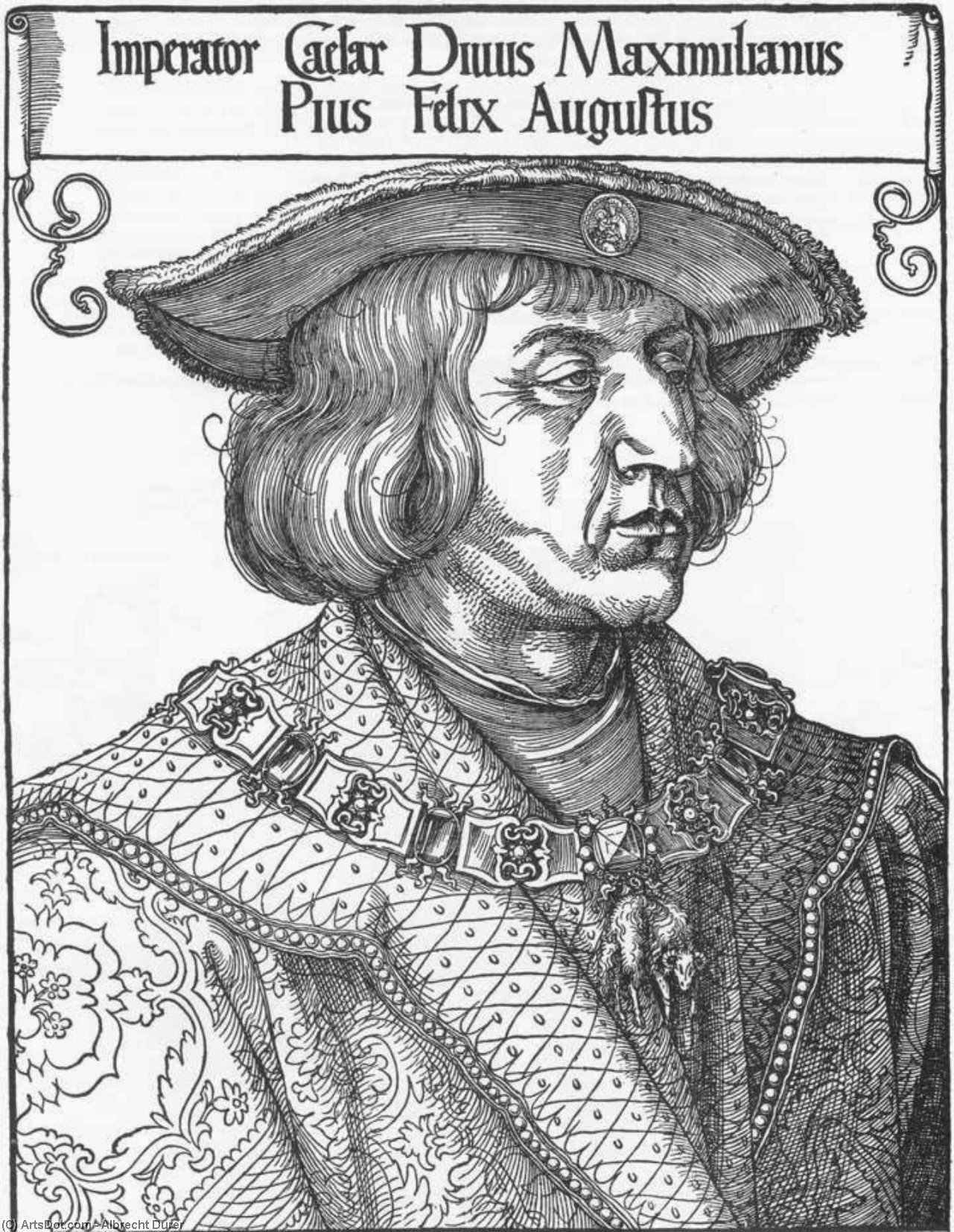 Portrait Of Emperor Maximilian — Albrecht Dürer
