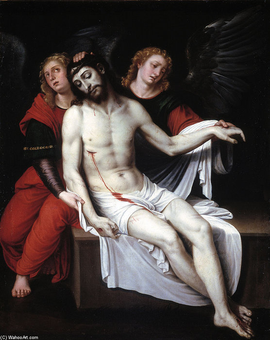 Cristo Muerto Sostenido Por Dos Ángeles — Juan Ribalta
