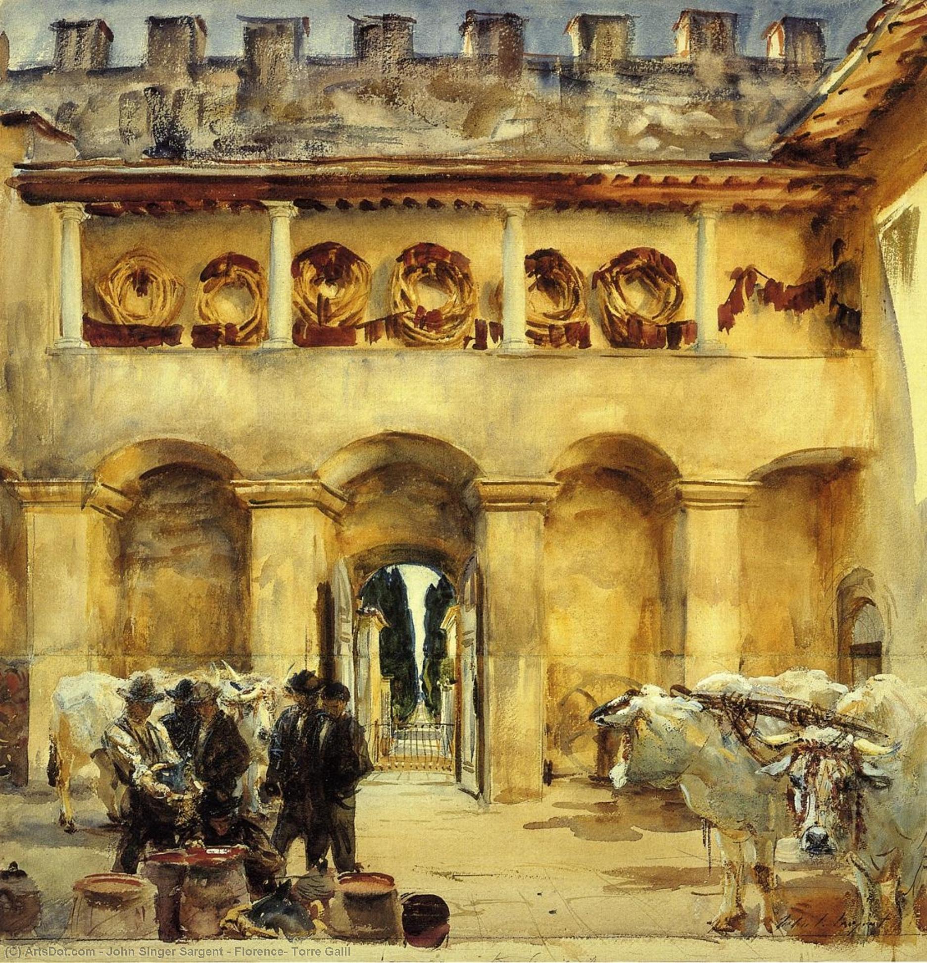 Florence: Torre Galli — Джон Сингер Сергент