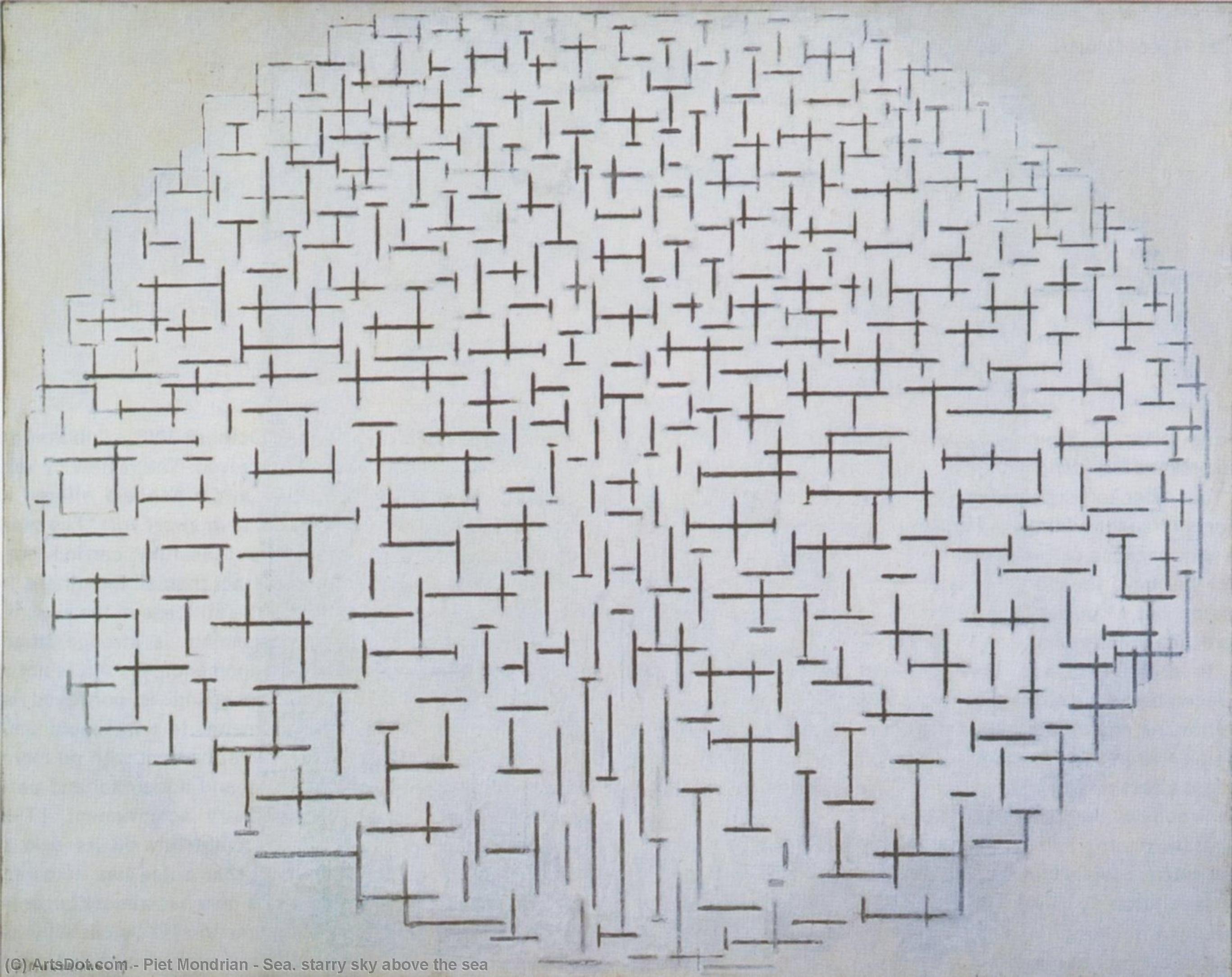 Sea. Starry Sky Above The Sea — Piët Mondrian