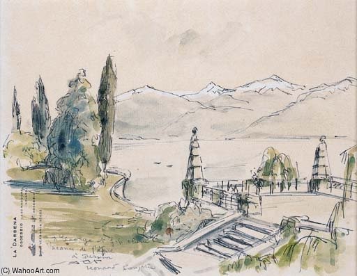 La Terrasse De La Darsena, Lac Maggiore — Léonard Tsuguharu Foujita