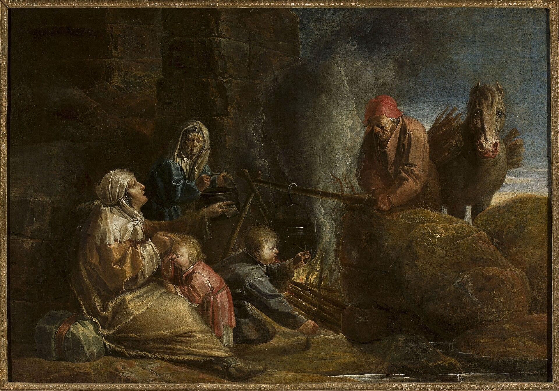 Gypsy Camp — Andries Van Eertvelt