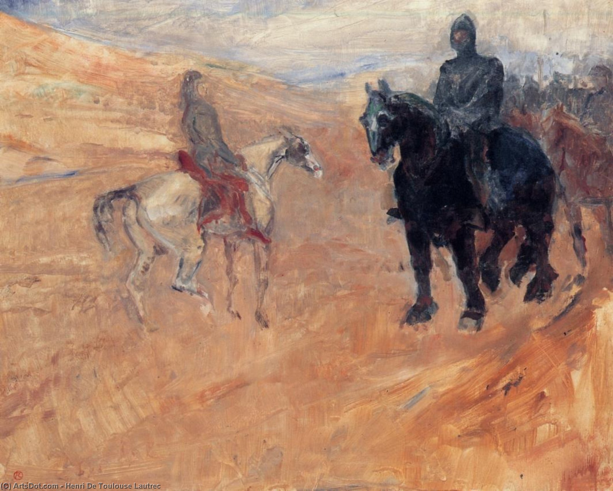 Two Knights In Armor — Comte Henri Marie Raymond De Toulouse-lautrec-monfa