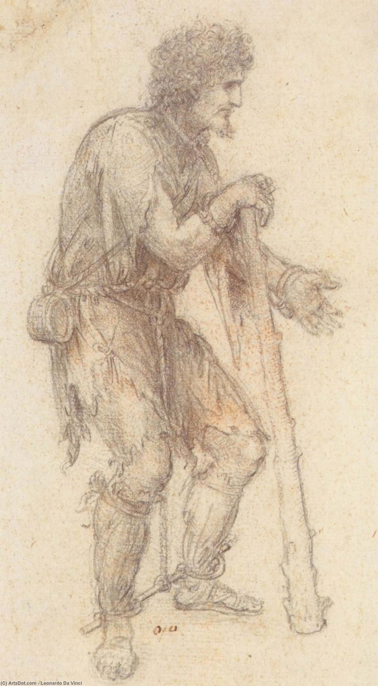 Masquerader In The Guise Of A Prisoner.jpg — Leonardo Da Vinči