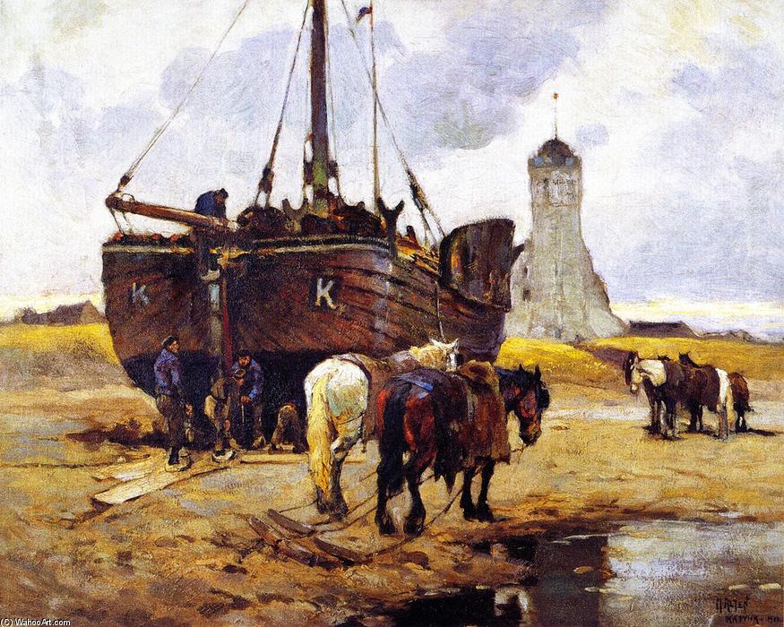 Fishing Boat At Katwick — Mathias Joseph Alten
