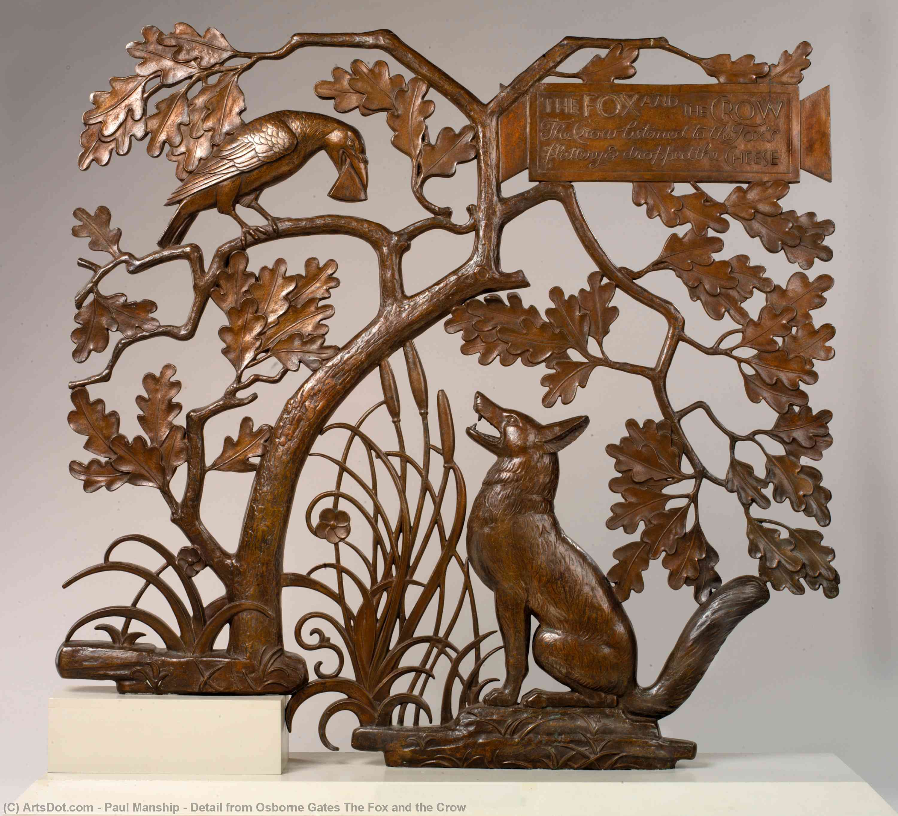 Detail From Osborne Gates The Fox And The Crow — Paul Manship