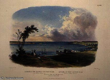 Entry To The Bay Of New York Taken From Staten — Karl Bodmer