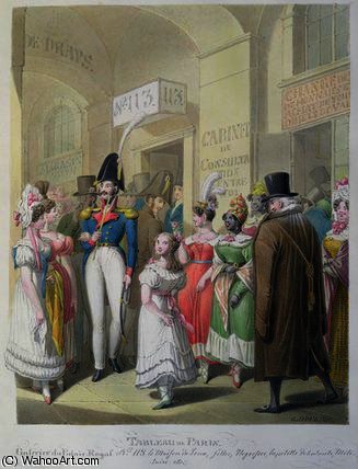 Galeries Du Palais-royal, From 'tableau De Paris — George Emmanuel Opitz