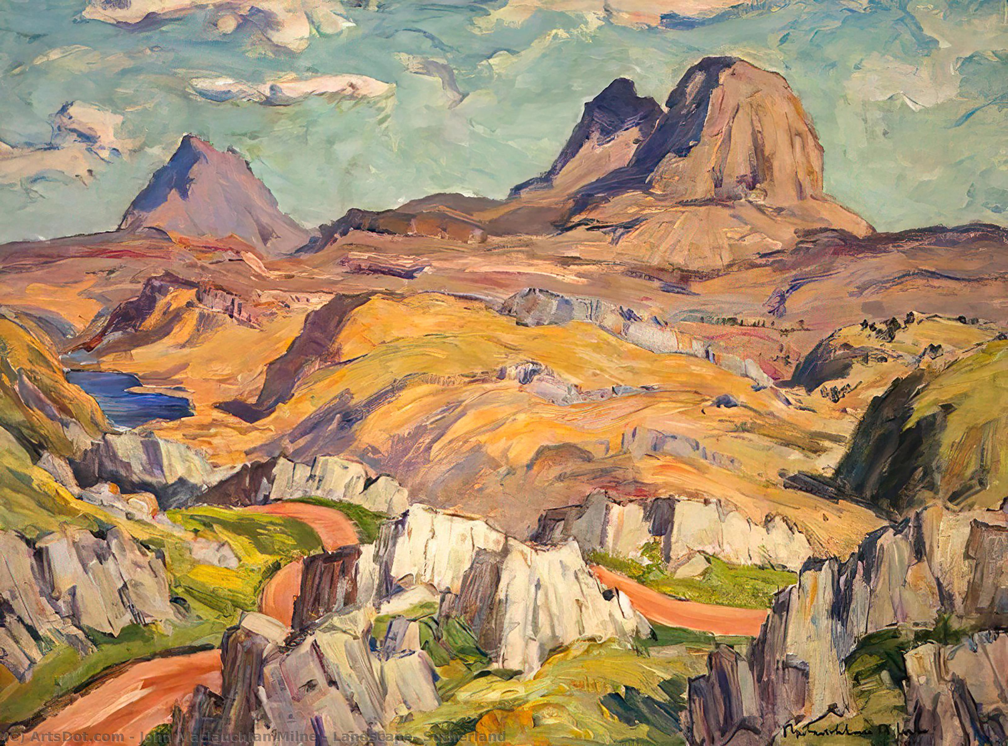 Landscape, Sutherland — John Maclauchlan Milne