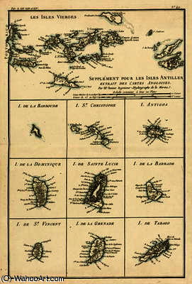 The Virgin Islands, From 'atlas De Toutes Les Parties Connues Du Globe Terrestre' By Guillaume Rayna — Rigobert Bonne (charles Marie Rigobert Bonne)