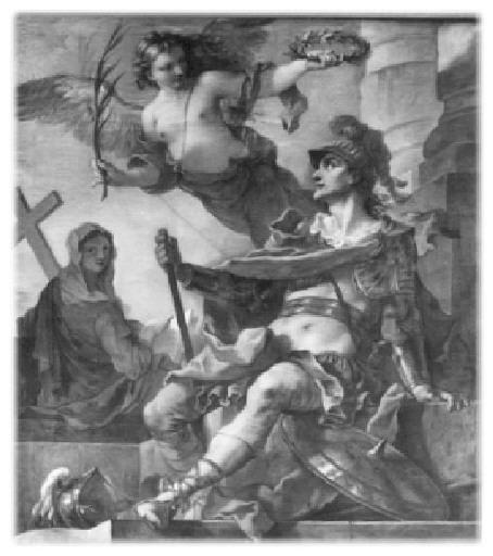 Clovis, Couronné Par La Victoire, Fait Fleurir La Religion (histoire De Clovis) — Charles-joseph Natoire