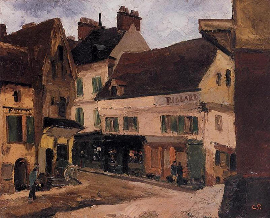 A Square In La Roche Guyon — Camille Pissarro