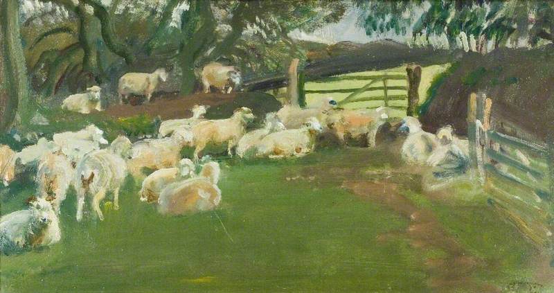 Ovejas De Exmoor — Sir Alfred James Munnings