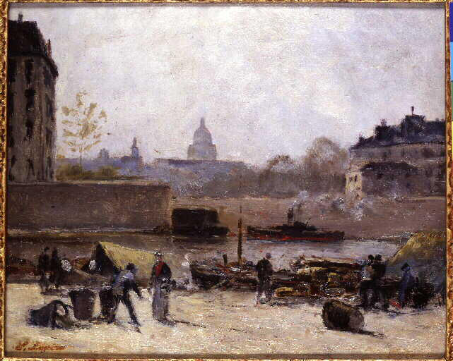 La Seine Avec Vue Du Panthéon — Станислав Лепин