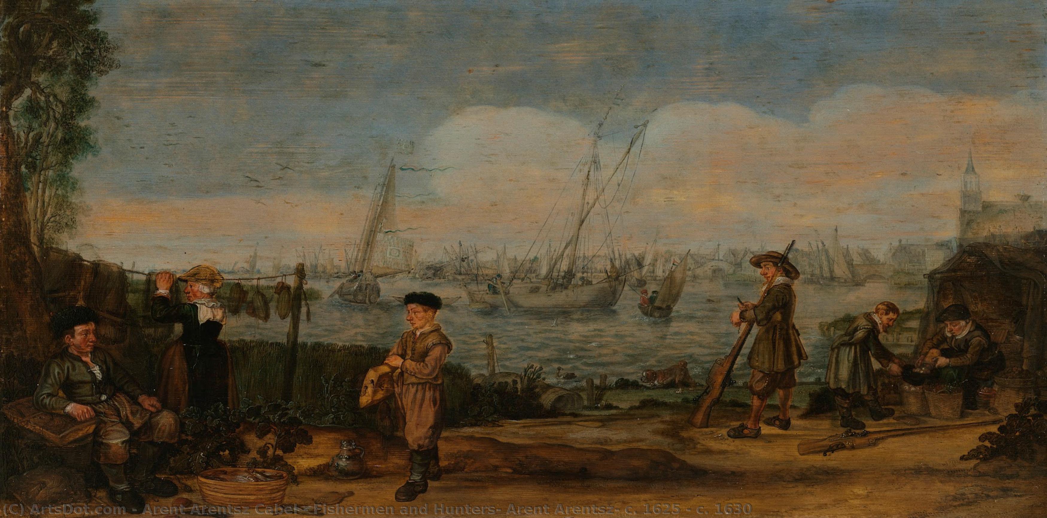 Fishermen And Hunters, Arent Arentsz, C. 1625 - C. 1630 — Arent Arentsz Cabel