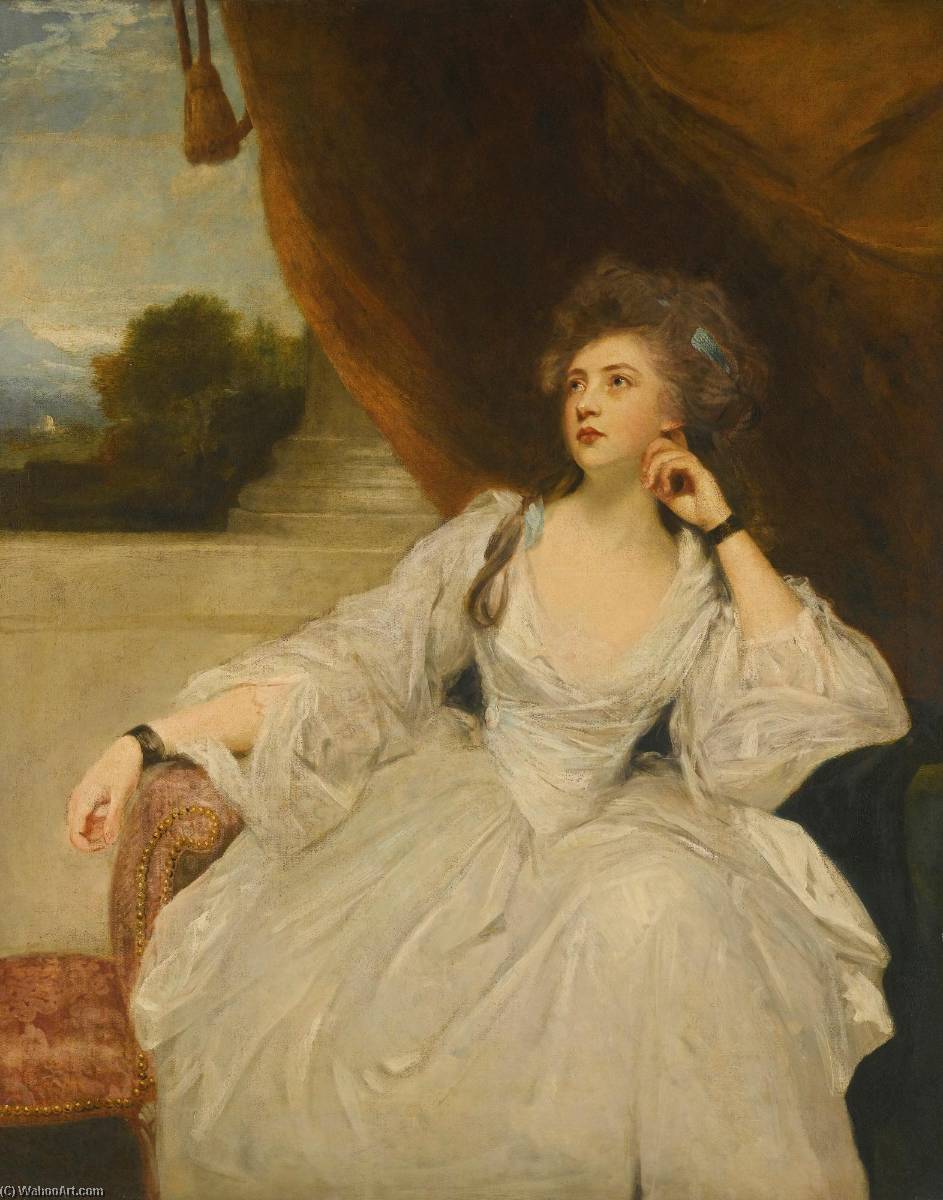 Retrato De Elizabeth Falconer, Sra. Stanhope, Como La Contemplación — Sir Joshua Reynolds