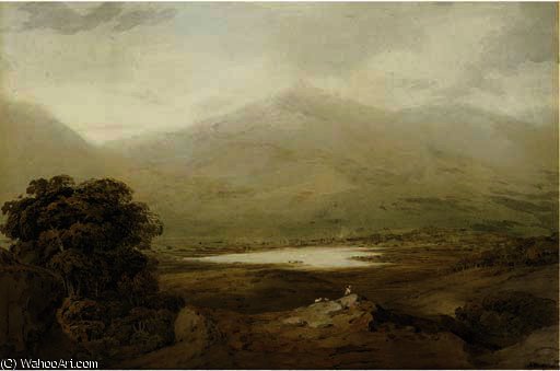 View Of Snowdon, North Wales — John Varley I (the Older)