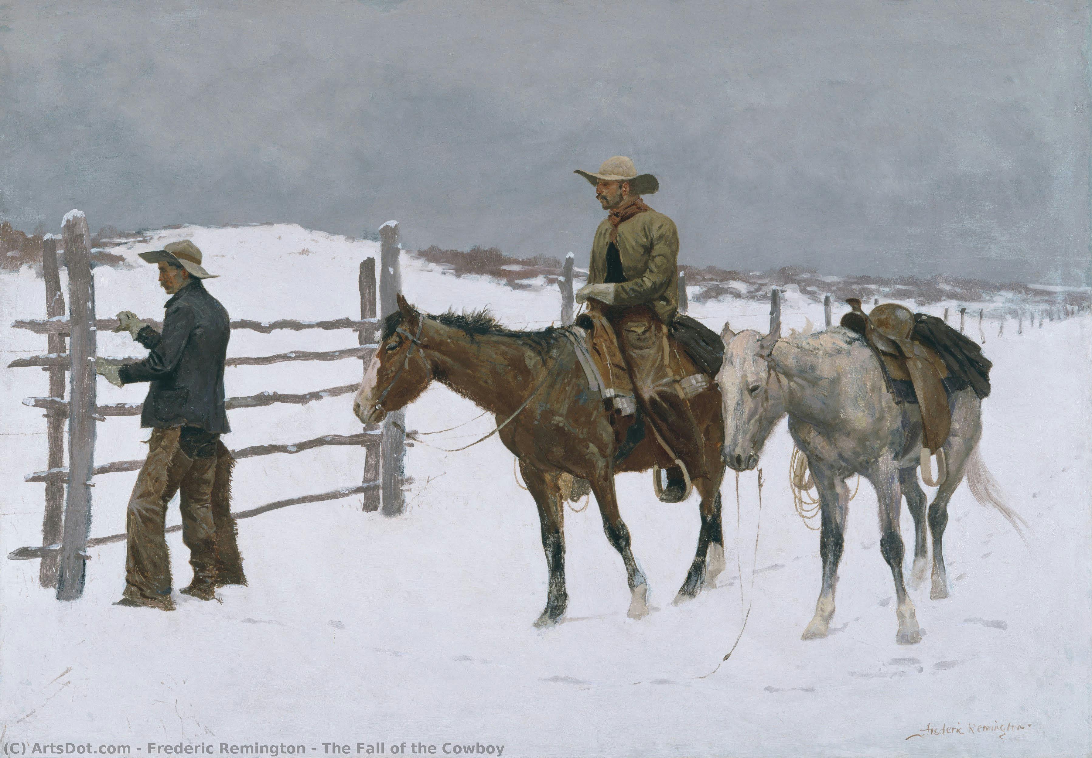 The Fall Of The Cowboy — Frederic Remington