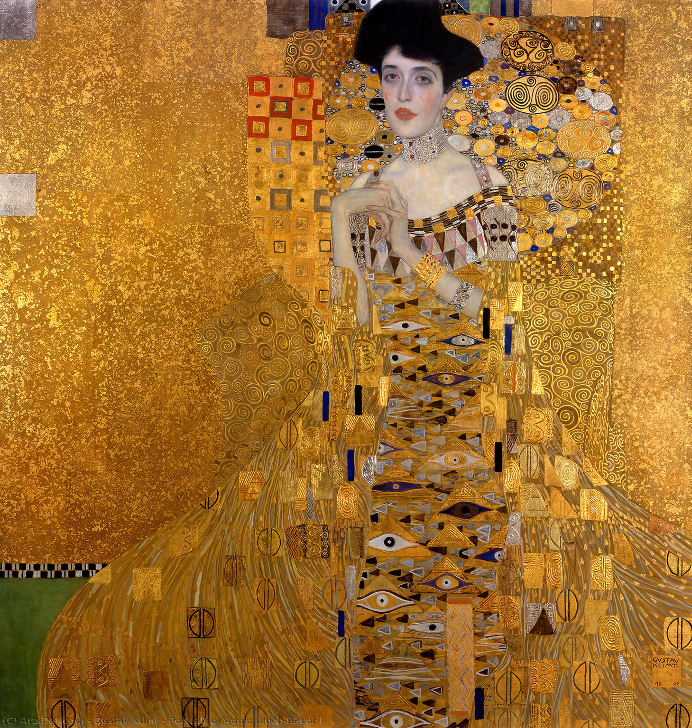 Portrait Of Adele Bloch-bauer I — Gustav Klimt