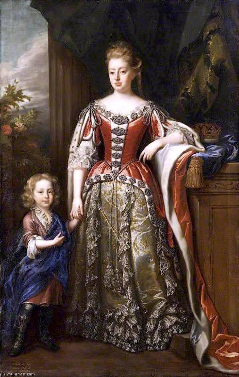 Lady Elizabeth Percy, Duchess Of Somerset, And Her Son — Johann Closterman