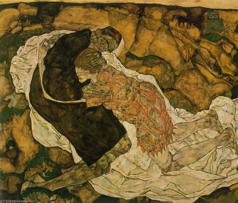 Death And The Maiden, Oesterreichische Gale — Egon Schiele