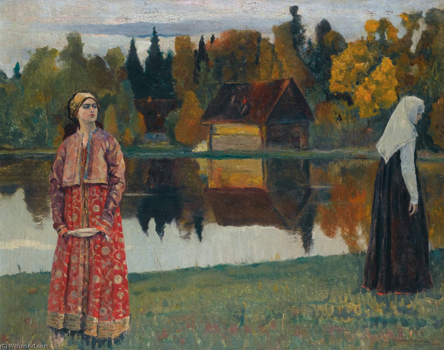 By The Lake — Mikhail Vasilievich Nesterov
