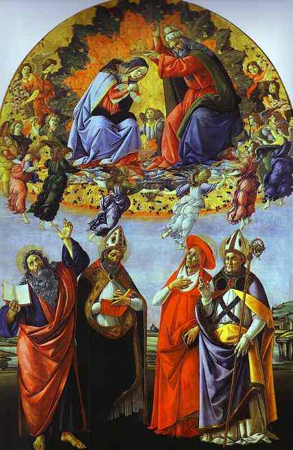 The Coronation Of The Virgin (altarpiece Of St. Mark) — Сандро Ботичели