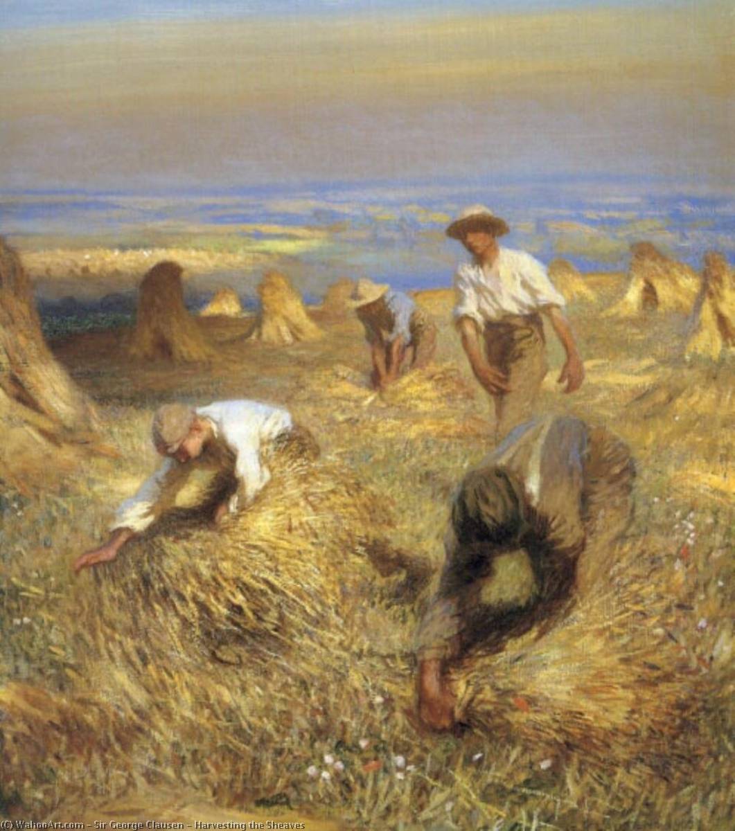Harvesting The Sheaves — Sir George Clausen