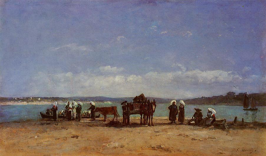 The Breton Fishermen's Wives — Eugène Louis Boudin