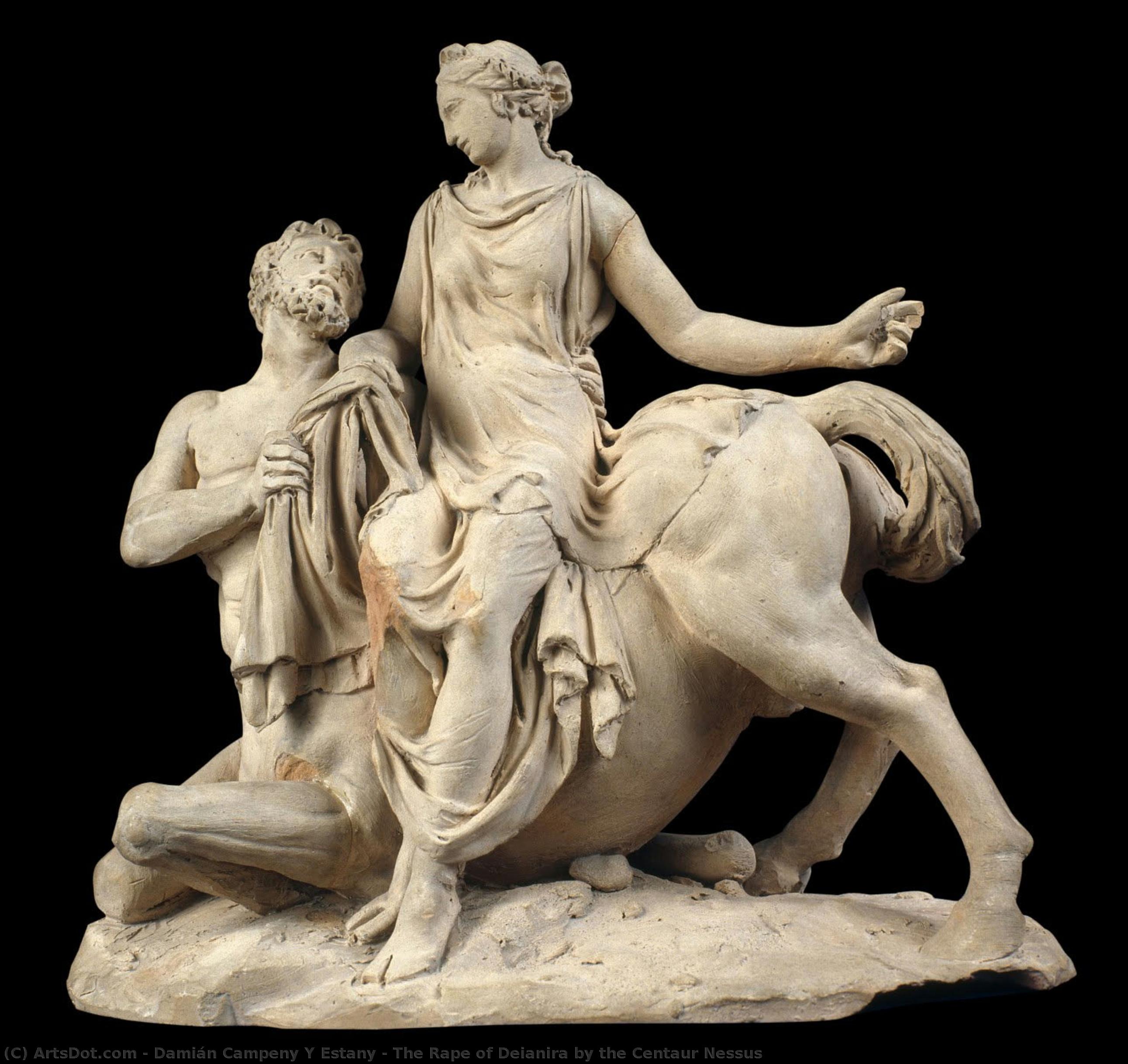 The Rape Of Deianira By The Centaur Nessus — Damián Campeny Y Estany
