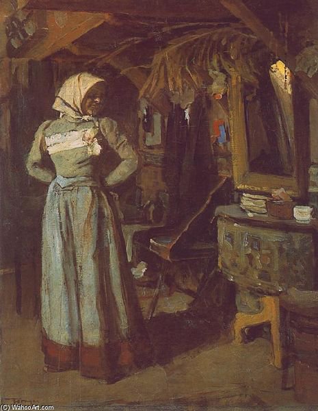 Young Woman In The Atelier — János Tornyai