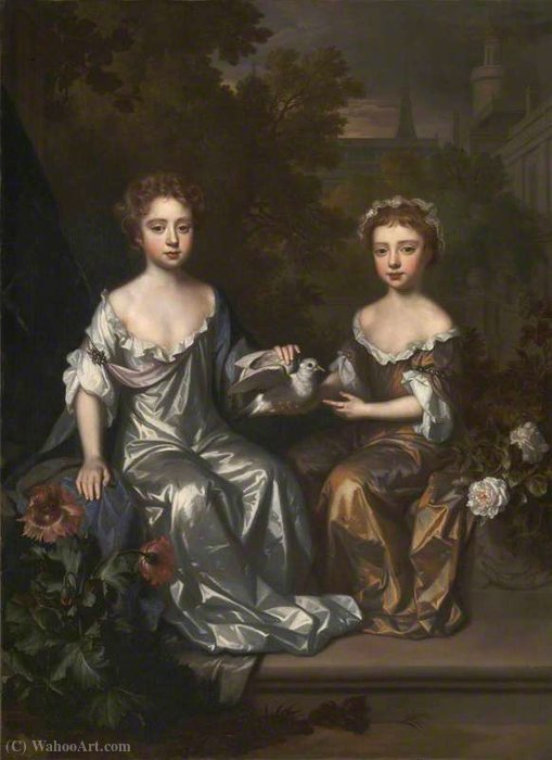 Portrait Of Henrietta And Mary Hyde — Willem Wissing