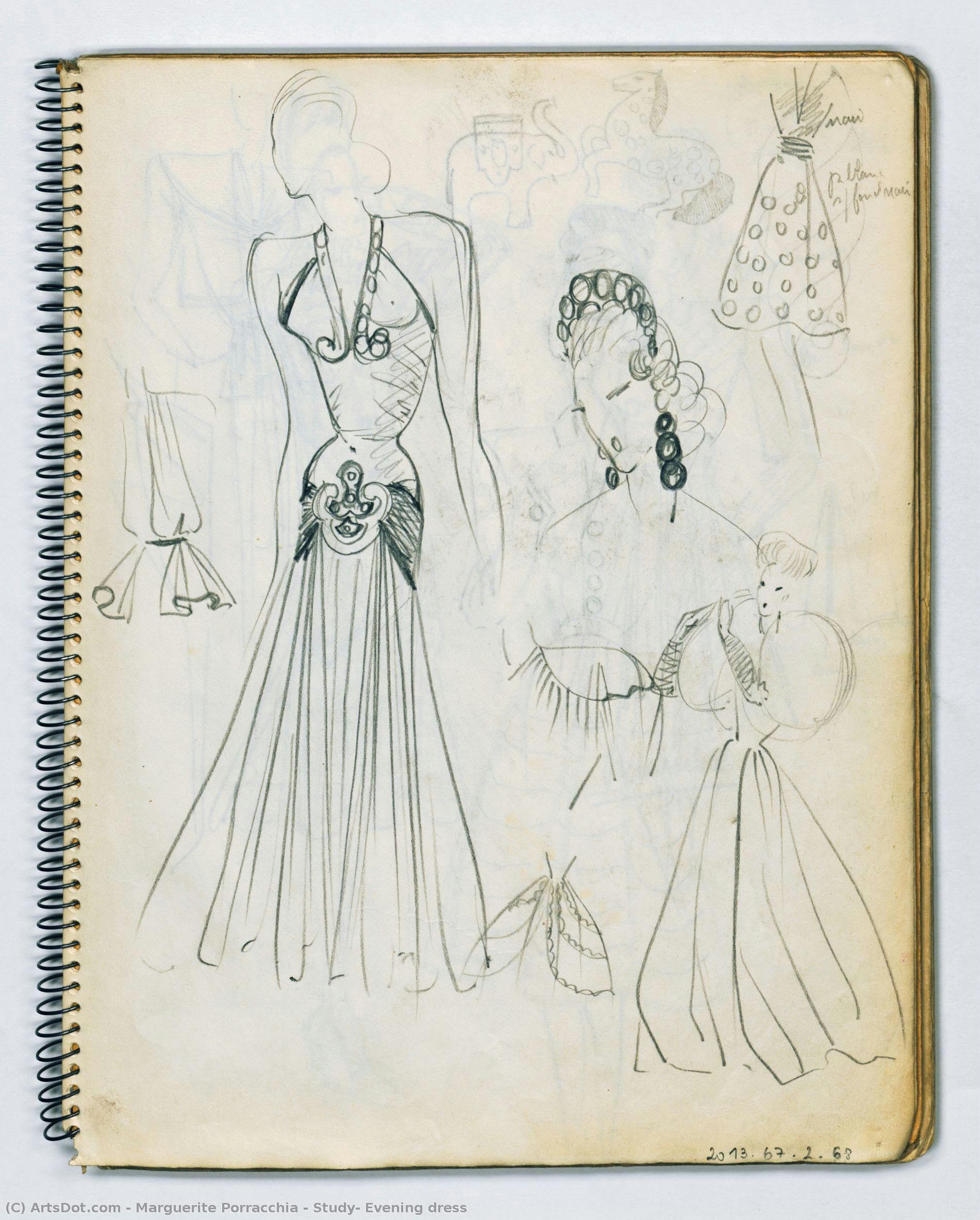 Study: Evening Dress — Marguerite Porracchia